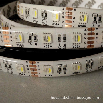 5050 LED Strip Light: 60LED/m DC12V/24V IP65 Waterproof RGBWW Flexible Strip